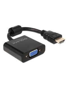 Delock adaptador hdmi-a 19 pines macho a vga negro