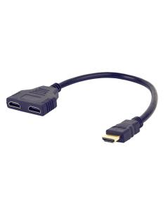 Gembird cable adaptador hdmi(m) a 2xhdmi(h) 0.2mts