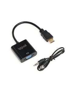 Iggual adaptador hdmi a vga + audio (3.5 mm)