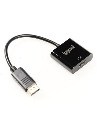 Iggual adaptador displayport (m) a hdmi (h)