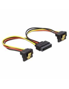 Delock cable power sata 15pin 2x sata hdd angled