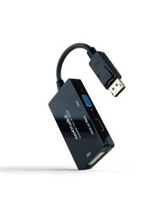 Nanocable conversor dp a hdmi/dvi/vga negro 20 cm