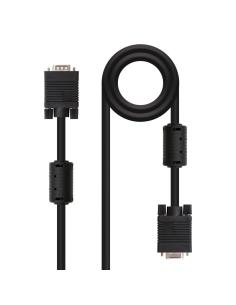 Nanocable cable vga con ferrita m-h, negro, 1.8m