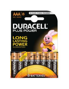 Duracell plus power pila alcalina aaa lr03 pack 8