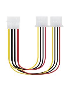 Nanocable cable alimentación 1 molex m a 2 molex h