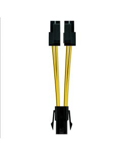 Nanocable cable alimentación 4pin/h-4+4pin/m, 15 c