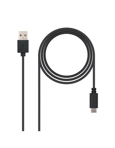 Nanocable cable usb 2.0 3a tipo usb-c/m-a/m 0.5 m