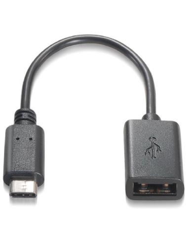 Nanocable cable usb 2.0 3a, usb-c/m-a/f, 15cm