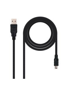 Nanocable cable usb 2.0, a/m-mini b/m, negro, 0.5m