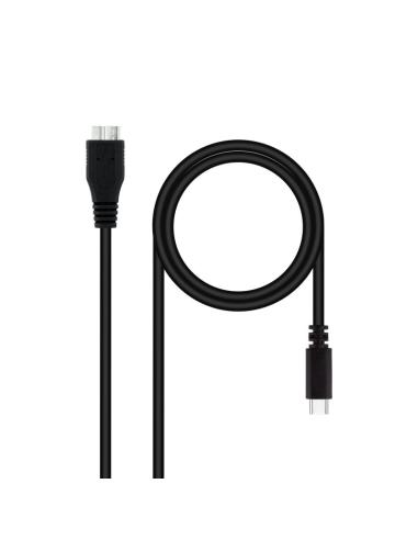 Nanocable cable usb 3.0, usb-c/m-micro b/m 1 m