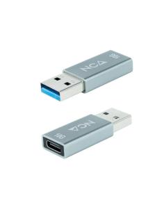 Nanocable adaptador usb-a/m 3.1 gen2 a usb-c/h