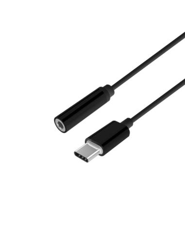 Aisens conversor usb c/m-jack 3.5/h negro 15cm