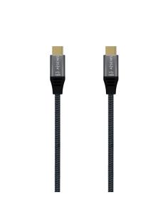 Aisens cable usb3.2 gen2x2 5a e-mark cm-cm gris 2m