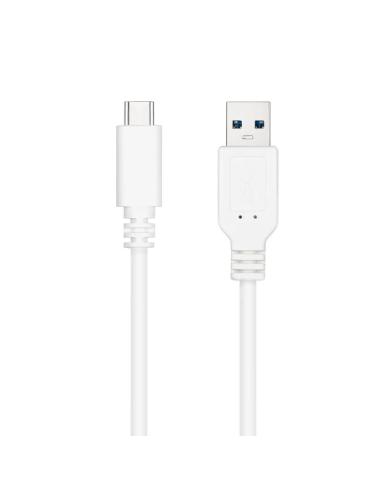 Nanocable cable usb 3.1 gen2 usb-c/a 0,5 m blanco