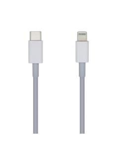 Aisens cable lightning-m a usb-c 2.0-m blanco 2.0m