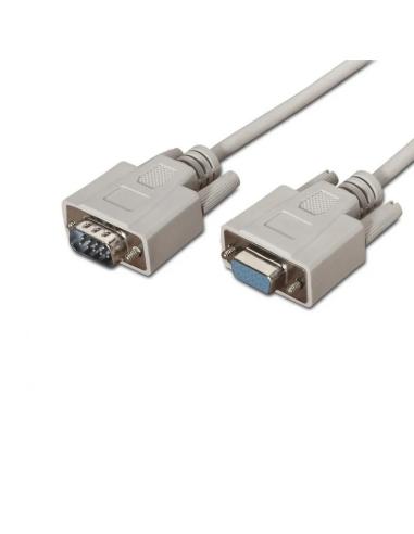 Aisens cable serie rs232 db9/m-db9/h beige 1.8m