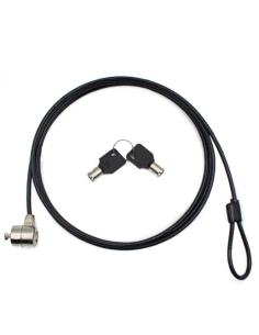 Nilox cable de seguridad doble llave 1.8 m, negro