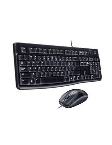 Logitech mk120 teclado + ratón óptico 1000dpi usb