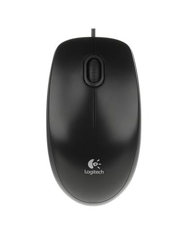 Logitech b100 ratón negro oem