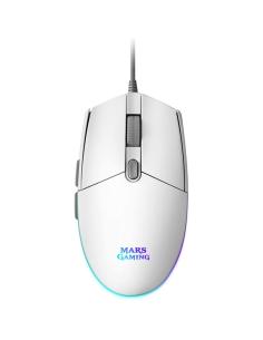 Mars gaming ratón mmg 3200dpi rgb flow blanco