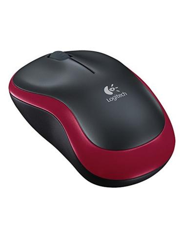 Logitech ratón inalámbrico m185 rojo