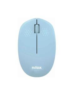 Nilox ratón wireless, 1000 dpi, 3 botones, azul