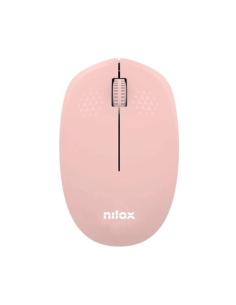 Nilox ratón wireless, 1000 dpi, 3 botones, rosa