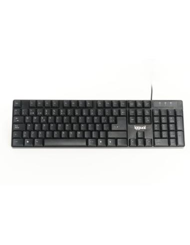 Iggual teclado estándar ck-frameless-105t negro