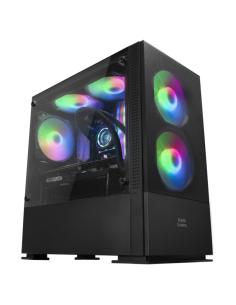 Mars gaming caja mcz premium m-atx 2x frgb negra