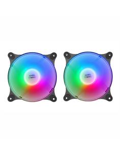 Mars gaming mfduo 12cm 2xfanrgb ult-silent black