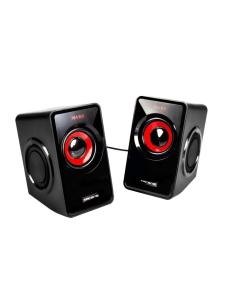 Mars gaming altavoces 2.0 ms1 negro/rojo