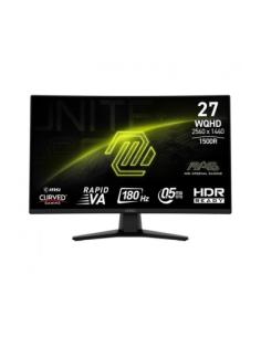 MSI MONITOR MAG 274CQF. 27" RAPID VA CURVO 1500R. 2560X1440 . 180HZ. NEGRO