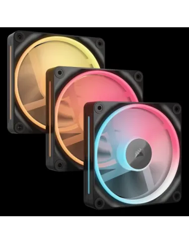 Corsair iCUE LINK LX120-R RGB Carcasa del ordenador Ventilador 12 cm Negro 3 pieza(s)